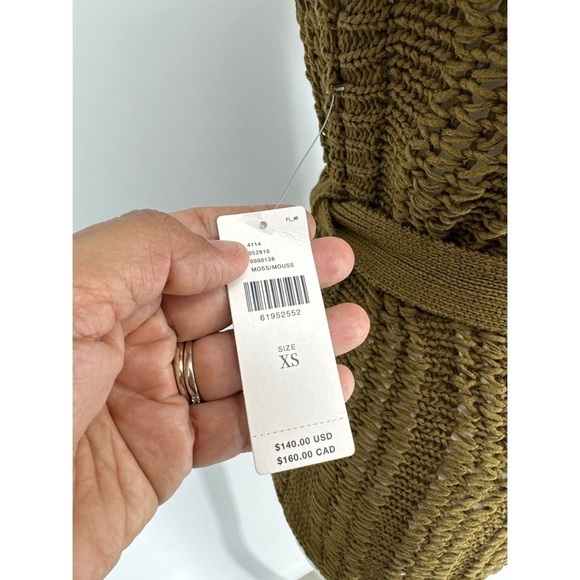 A by Anthropologie Crochet Sheer Sleeveless V-Neck Vest - Picture 4 of 9